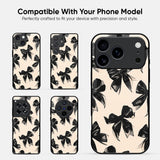 Pretty Bow Glass Case