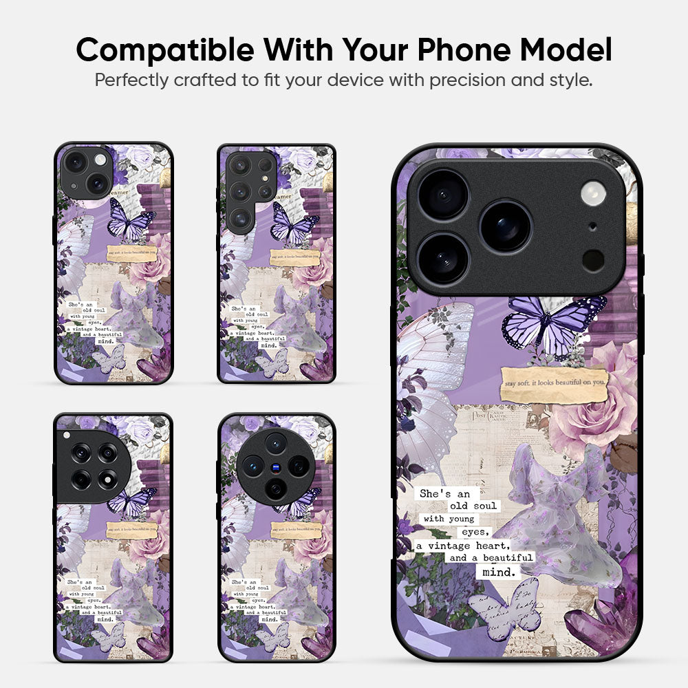 Violet Dreamscape Glass Case