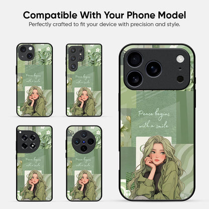 Fantasy Girl Glass Case