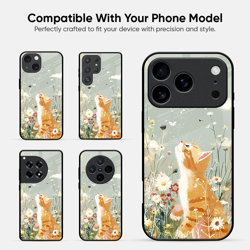 Sunny Catnap Glass Case