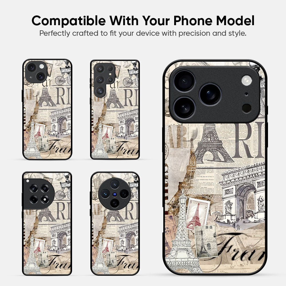Paris Snapshots Glass Case