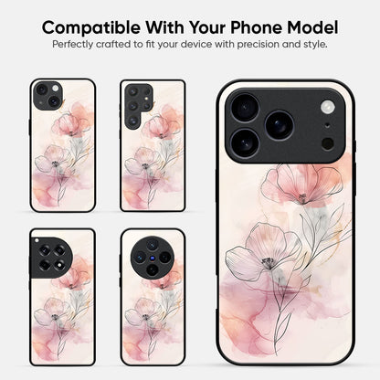 Carrara Bloom Glass Case