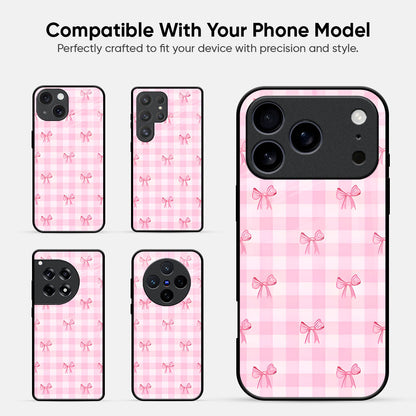 Bowtique Pattern Glass Case