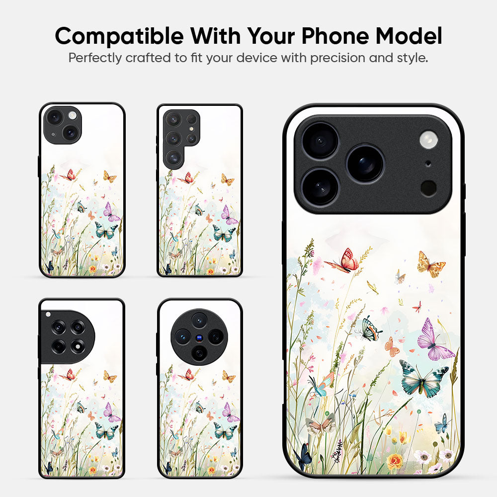 Fluttering Dreams Glass Case