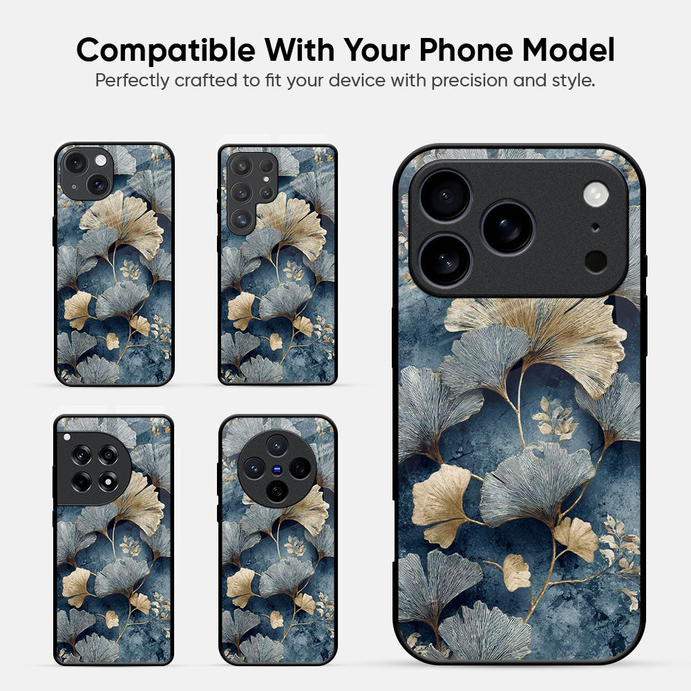 Floral Print Glass Case