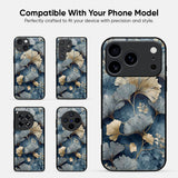 Floral Print Glass Case