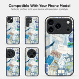 Travel Collage Glass Case