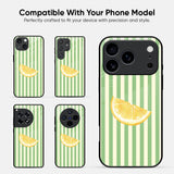 Lemon And Stripe Glass Case