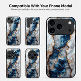 Blue Marble Glass Case