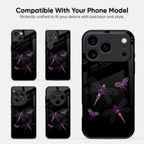 Black Dragonfly Glass Case