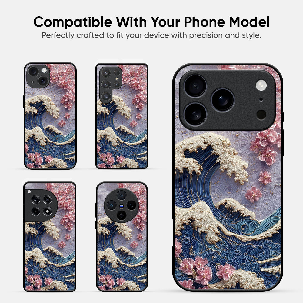 Petal Wave Glass Case