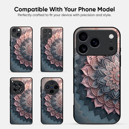 13D Layered Mandala Glass Case