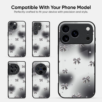 Silver Bows Glass Case
