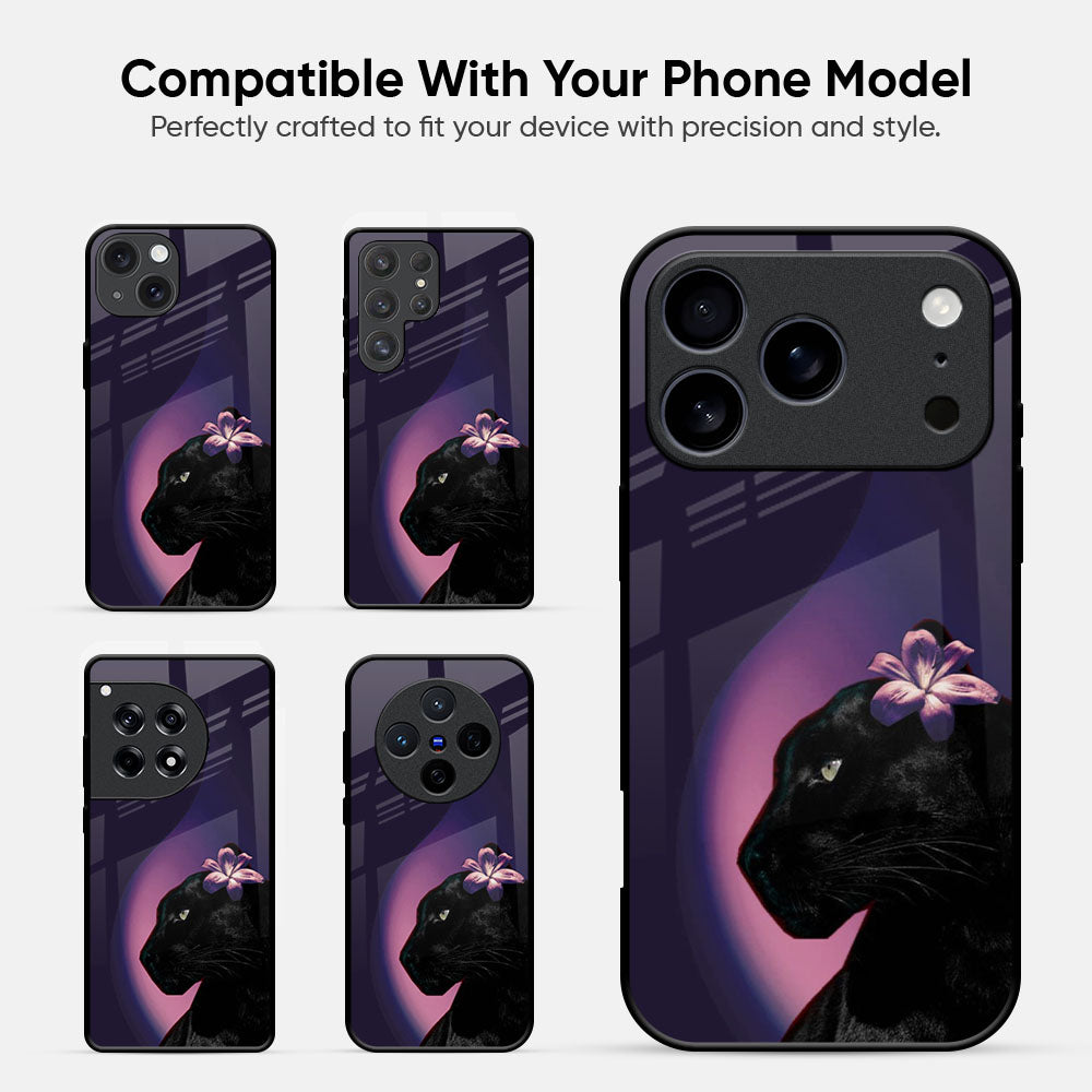 Black Panther Glass Case