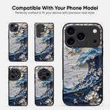 Blue Wave Glass Case