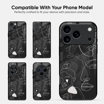 Face Art Glass Case