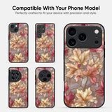 Maple Leaf Print Glass Case