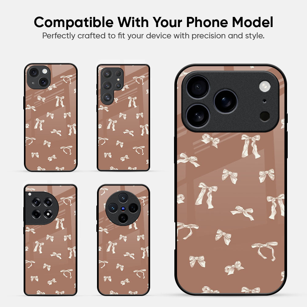 Brown Bow Glass Case