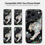 White Tiger Glass Case
