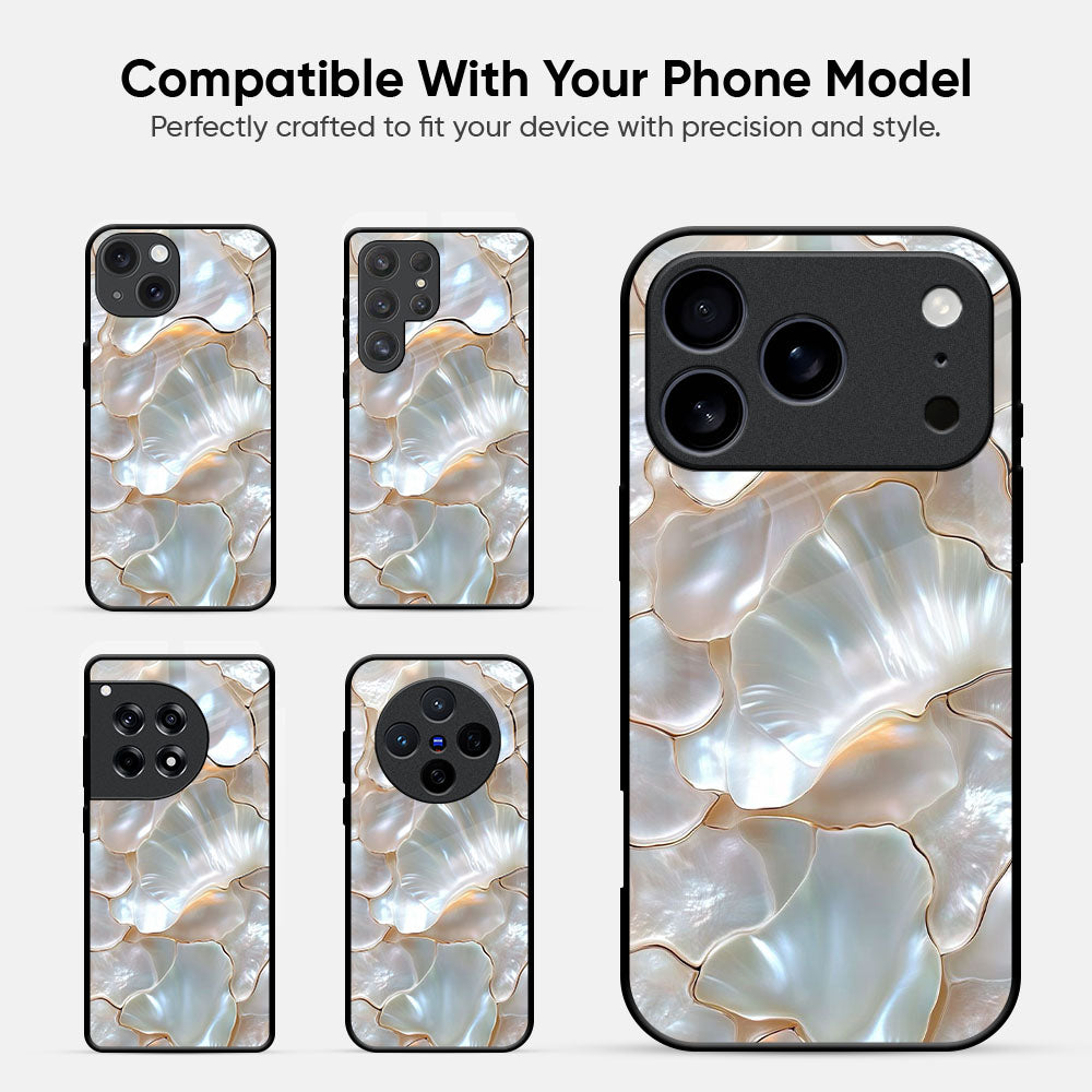 Pearl Shell Glass Case