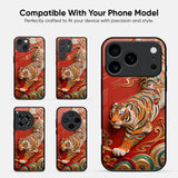 Traditional Red Tiger Glass Case