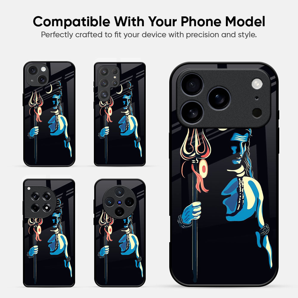 Lord Shiva Glass Case