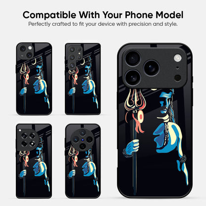 Lord Shiva Glass Case