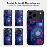 Neon Pulse Glass Case - Glass Back Cover for Phone (View 2)