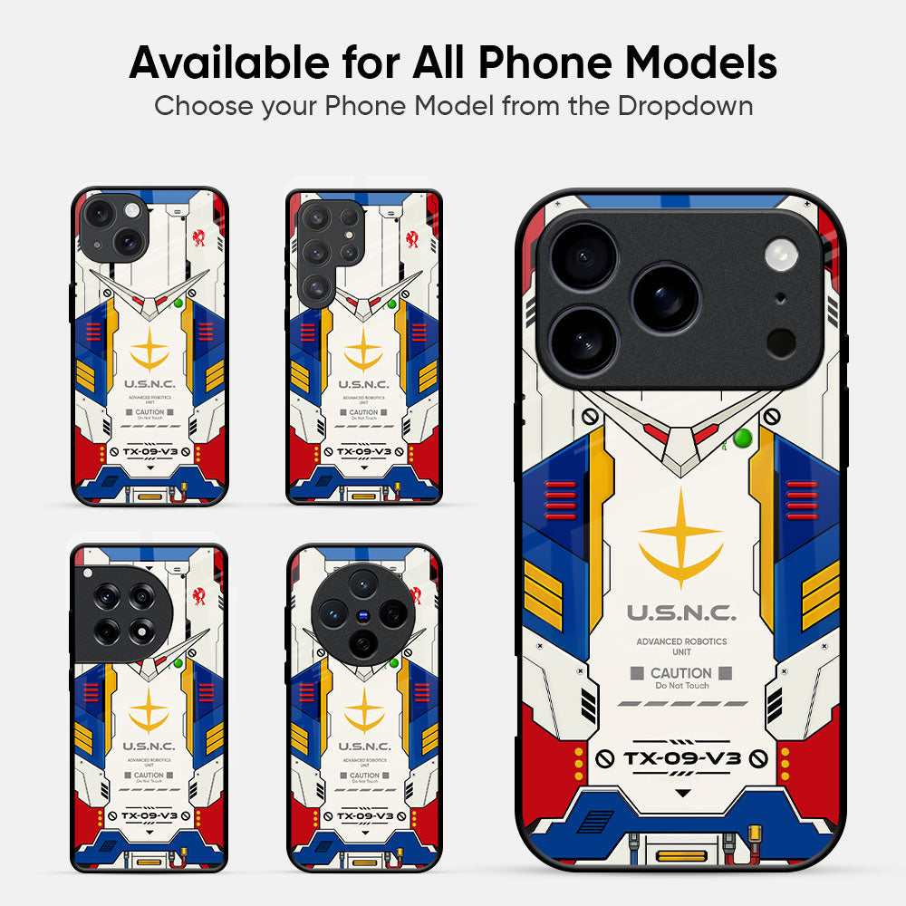 Mecha Armor Glass Case - Glass Back Cover for Phone (View 2)