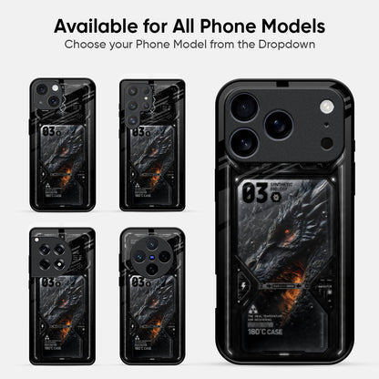 Dragon Fury Glass Case - Glass Back Cover for Phone (View 2)
