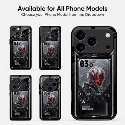 Cyborg Knight Glass Case - Glass Back Cover for Phone (View 2)