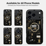 Amber Flux Glass Case - Glass Back Cover for Phone (View 2)