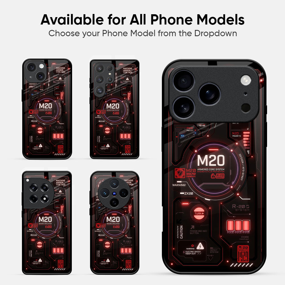 Fusion Engine Glass Case - Glass Back Cover for Phone (View 2)