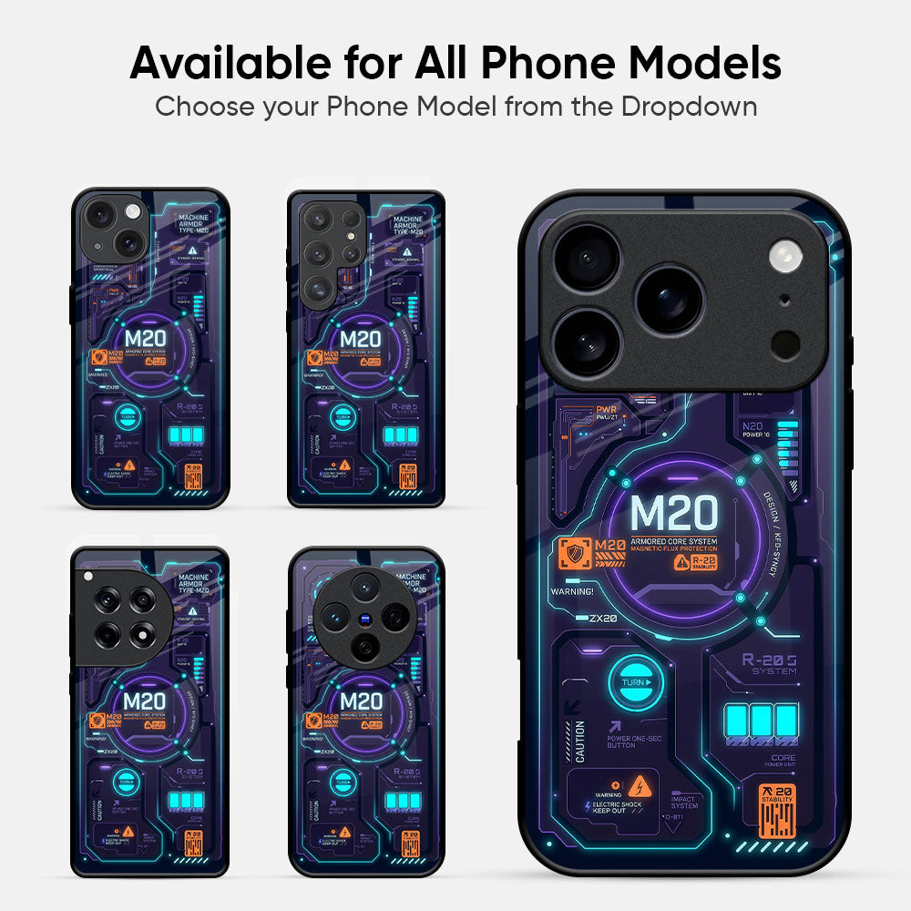 Neon Nexus Glass Case - Glass Back Cover for Phone (View 2)