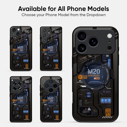Cyber Spark Glass Case - Glass Back Cover for Phone (View 2)