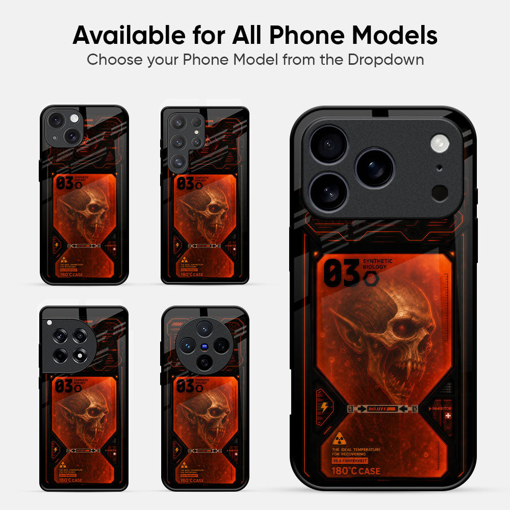 Skull Reaver Glass Case - Glass Back Cover for Phone (View 2)