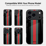 Vertical Stripes Glass Case