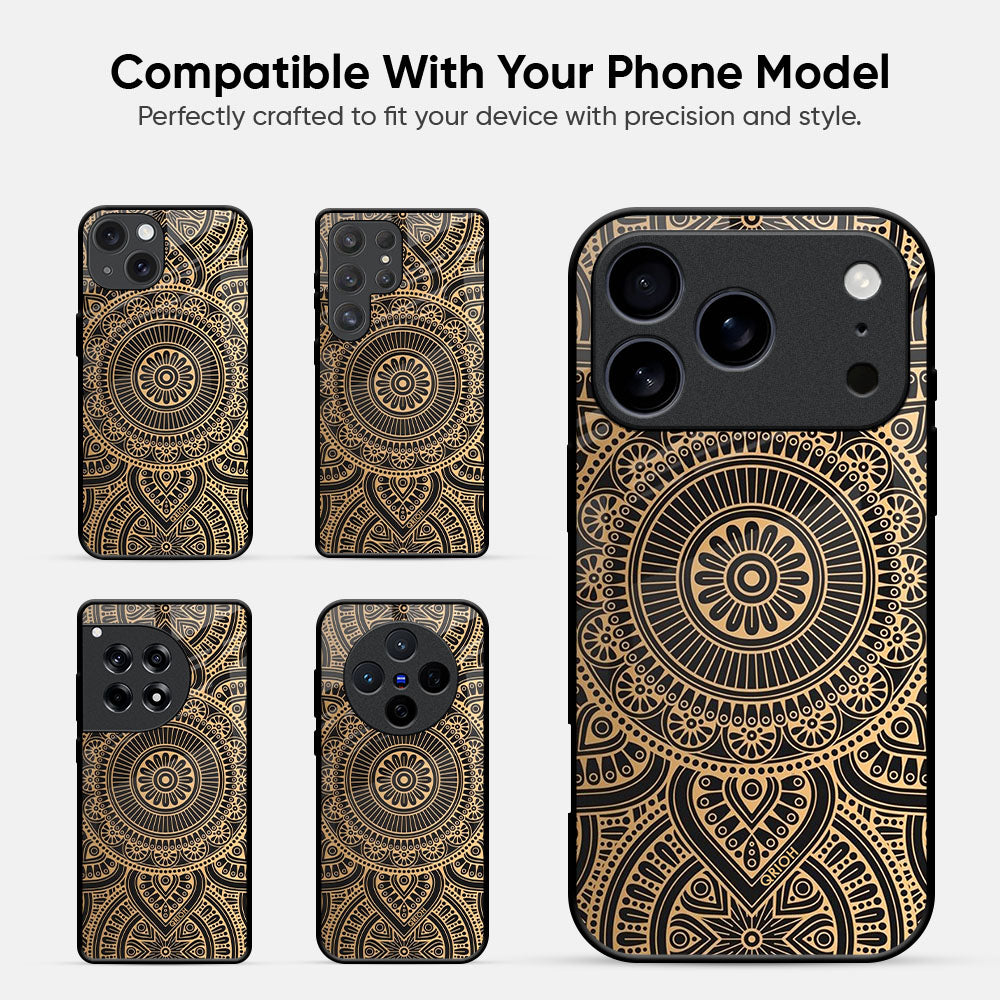 Luxury Mandala Glass Case