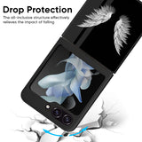 White Angel Wings Glass Case for Samsung Galaxy Z Flip5 5G