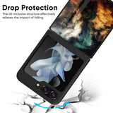 Multicolor Cloudy Smoke Glass Case for Samsung Galaxy Z Flip5 5G
