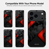 Modern Camo Abstract Glass Case