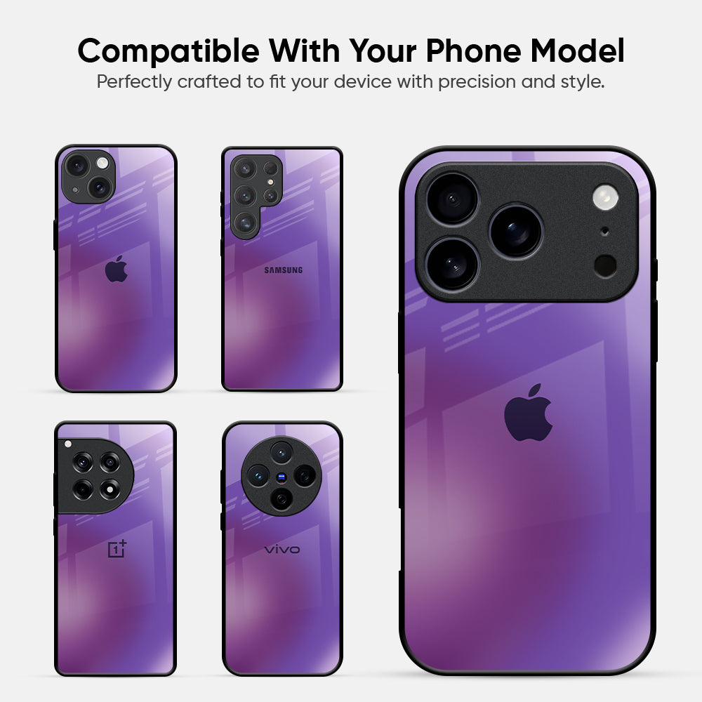 Ultraviolet Gradient Glass Case