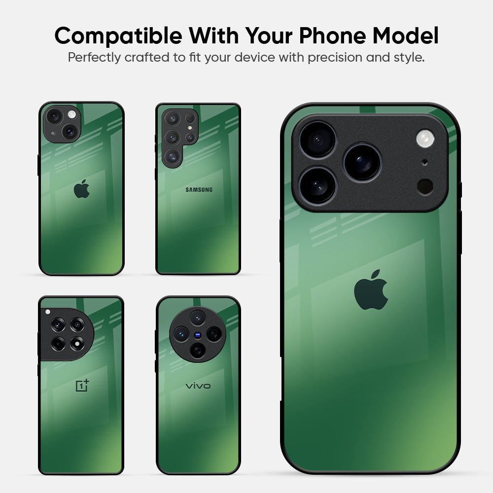 Green Grunge Texture Glass Case