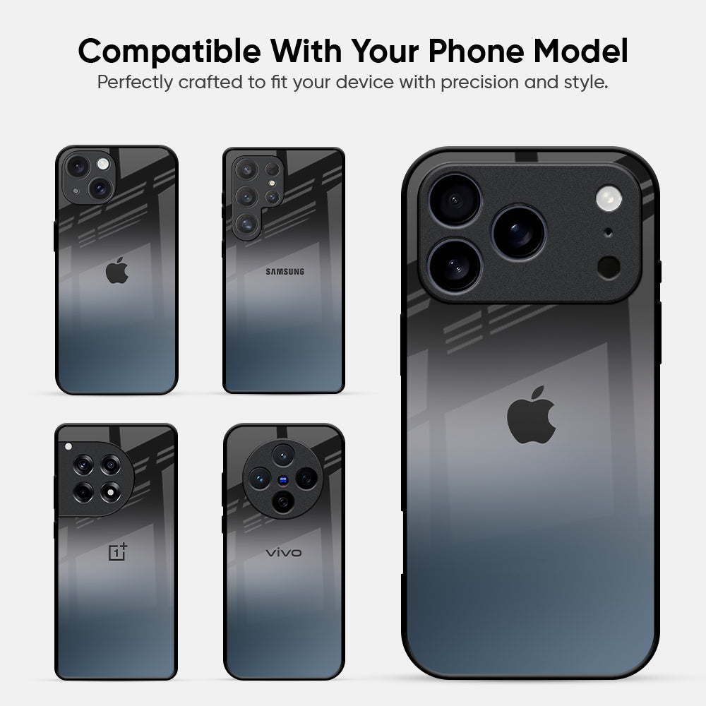 Dramatic Grey Glass Case
