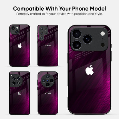 Pink Hairline Glass Case