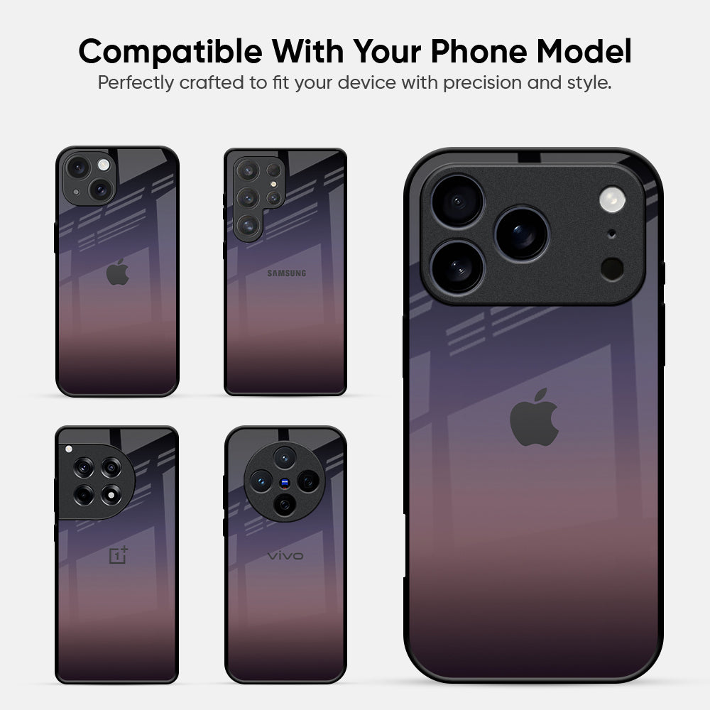 Grey Ombre Glass Case