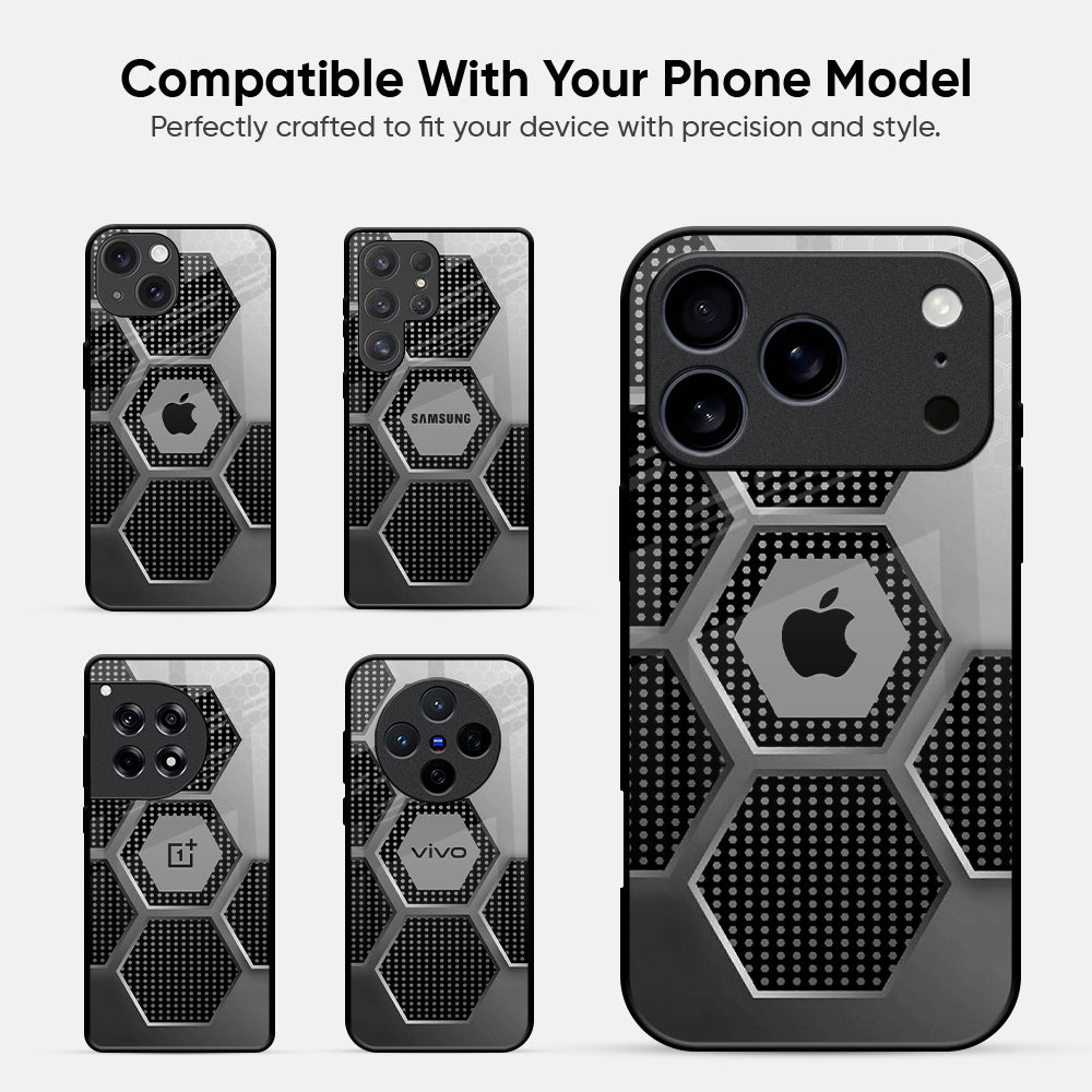 Hexagon Style Glass Case