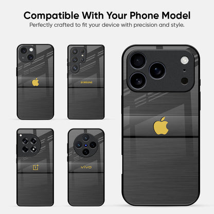 Grey Metallic Glass Case