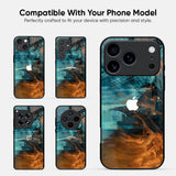 Golden Splash Glass Case