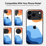 Wavy Color Pattern Glass Case